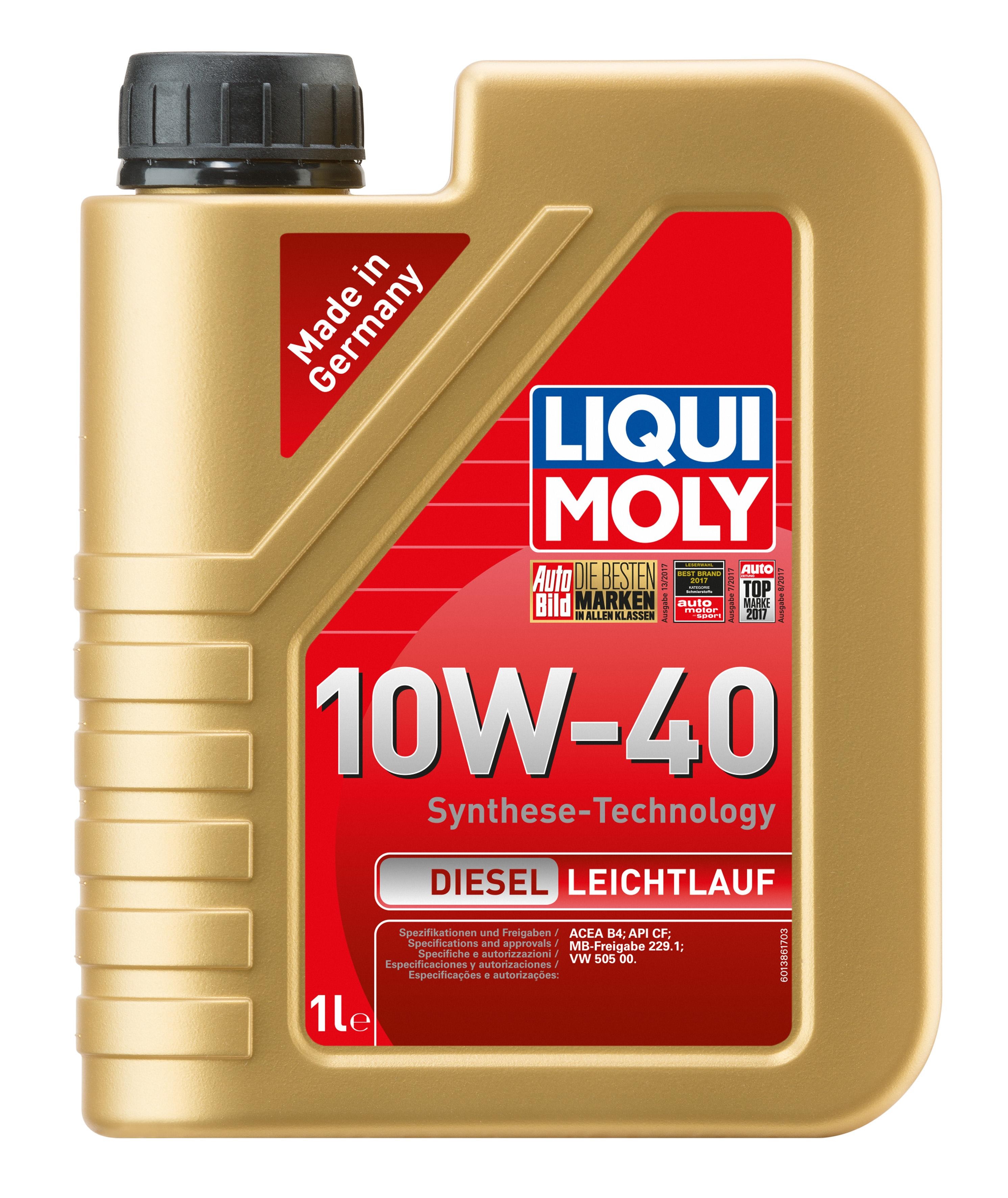 Моторна олива 1л SAE 10W-40 LIQUI MOLY Diesel Leichtlauf (1386)