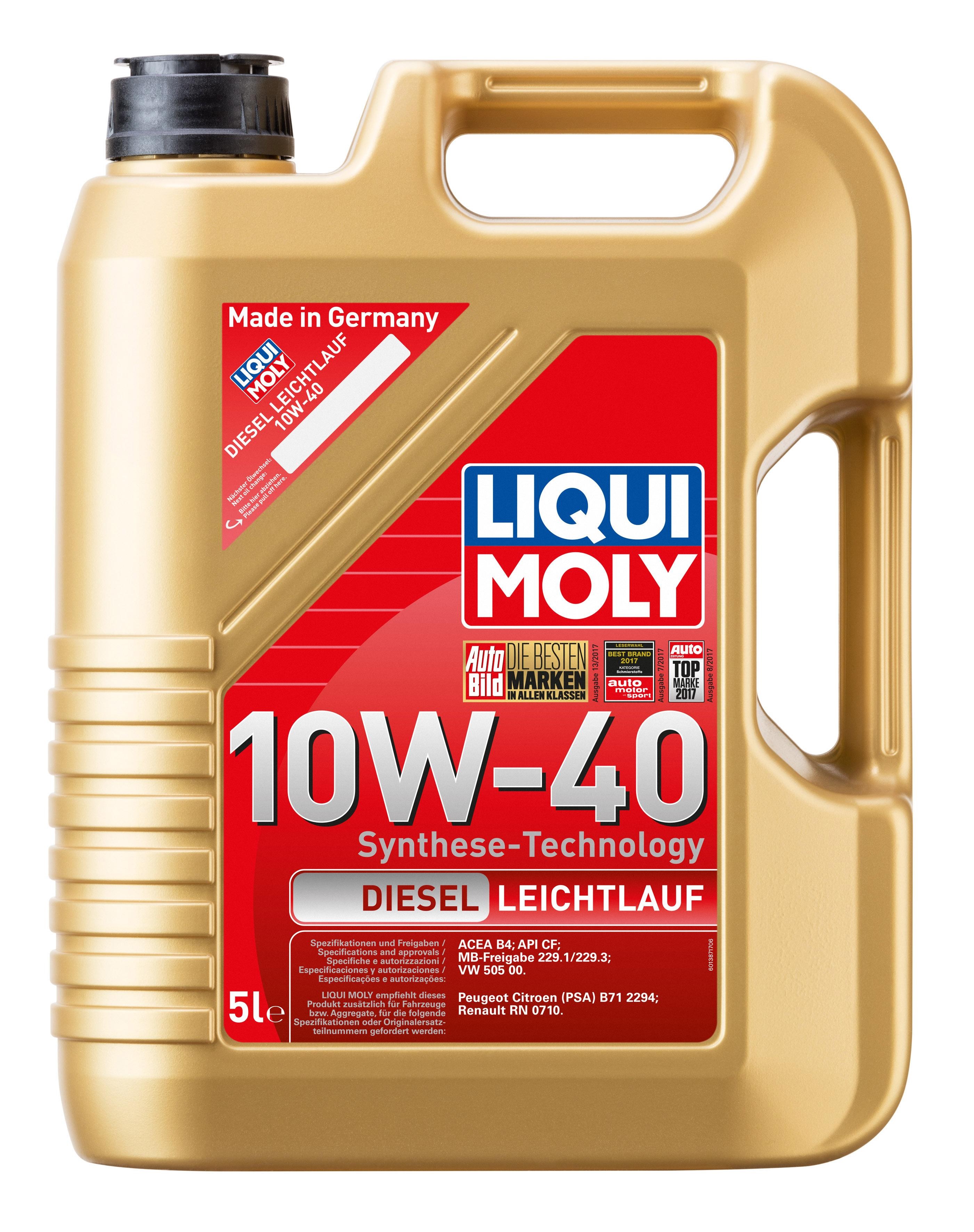 Моторна олива 5л SAE 10W-40 LIQUI MOLY Diesel Leichtlauf (8034)