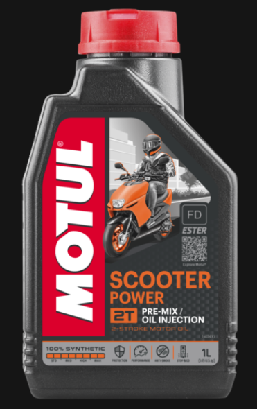 Олива для 2-тактних двигунів, Моторна олива MOTUL SCOOTER POWER 2T 1л ( 832101 / 101265 )
