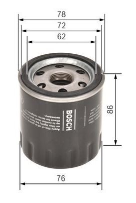 Оливний фільтр BOSCH F026407188 (P7188)