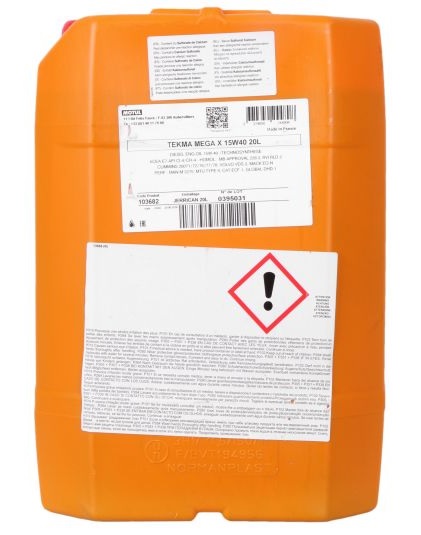 Моторна олива 20л SAE 10W-40 MOTUL TEKMA MEGA X (849522 / 108969)