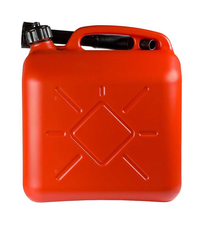 Каністра 10 л пластикова з лійкою Sheron