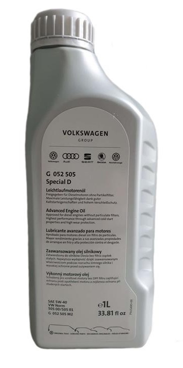 Моторна олива 1л SAE 5W-40 VAG Special D (G052505M2)